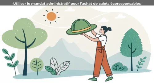 Utiliser le mandat administratif pour l'achat de calots écoresponsables
